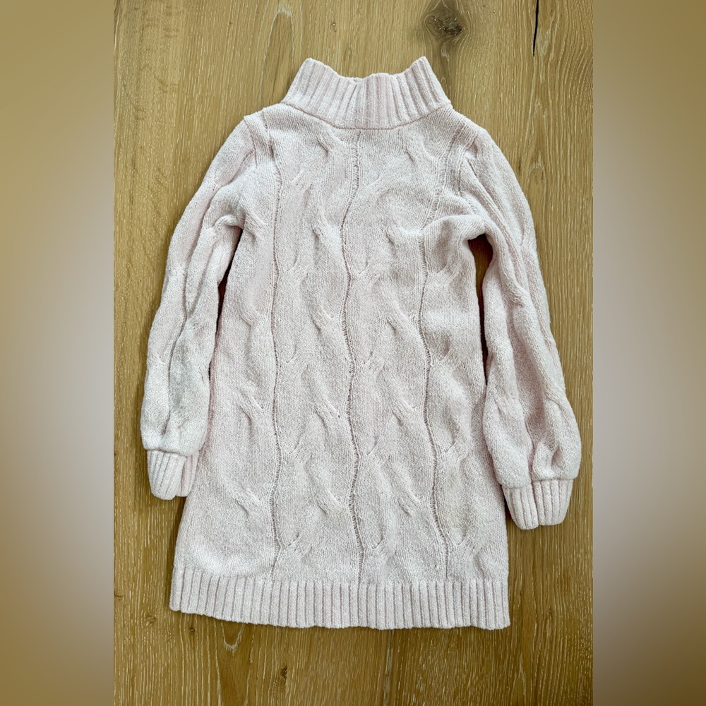 Cat & Jack Light Pink Cowl Neck Sweater Dress